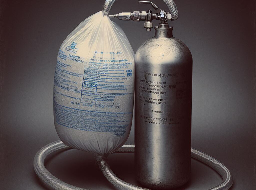 exit bag, nitrogen gas cylinder